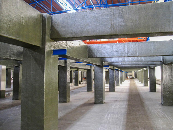 梁、柱襯貼玻璃鋼